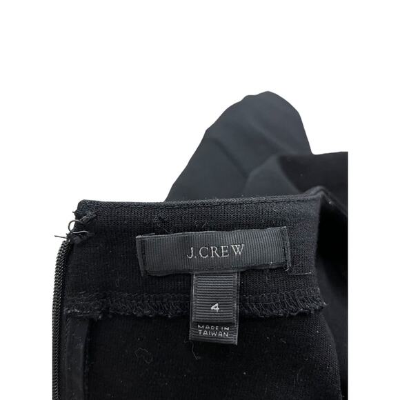 J. CREW Shift Dress Wool Women's 4 Black Stretch Half Sleeve Career Workwear - Picture 6 of 9